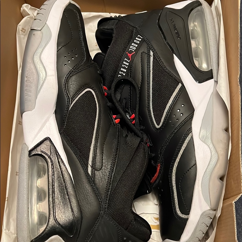 Jordan Black and White Sneakers with Chunky Sole